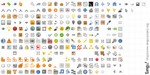 Tango icons for Blender