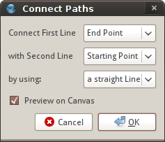 Connect Path dialog