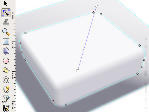 inkscape gradient between edges