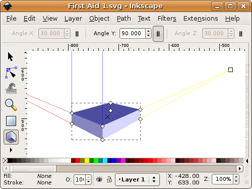 Drawing a 3D box