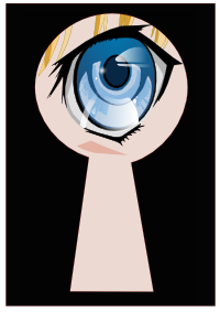 The anime-styled eye