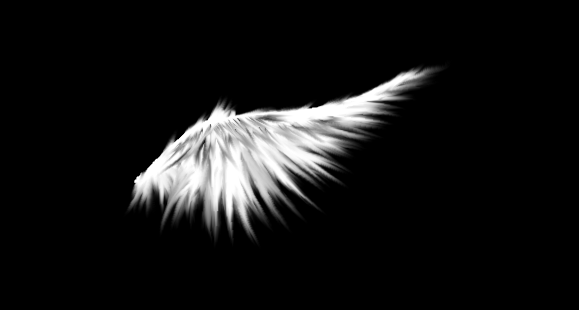 How to paint angel wings with GIMP