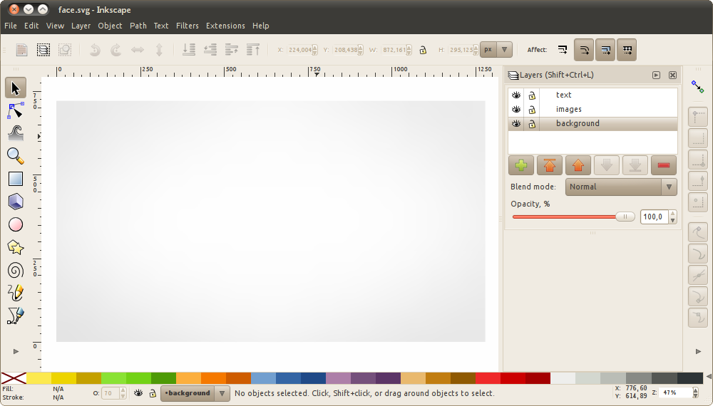 GIMP screencast bg template