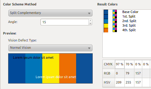 Color cheming in Scribus