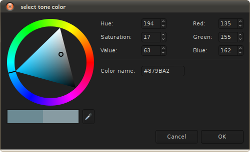 Tone color picker