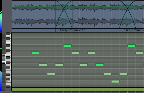 Audio and MIDI tracks