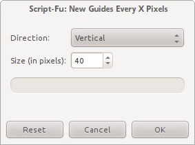 New Guides Every X Pixel dialog