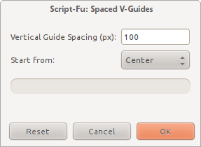 Spaced V-Guides dialog