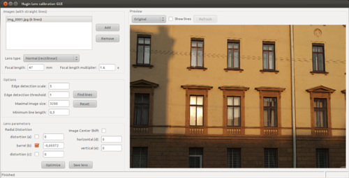 Create lens distorsion models with Hugin’s lens calibrator