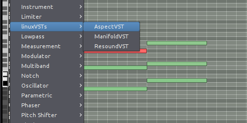 VST in Ardour