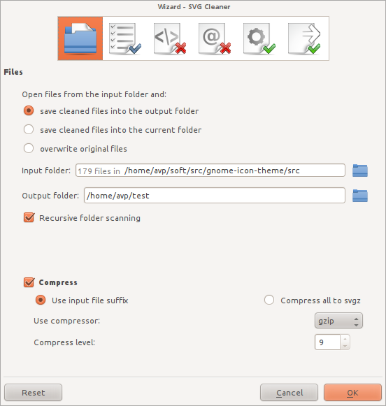 File processing options