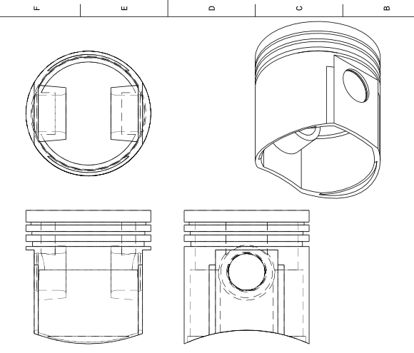 Blueprint view in FreeCAD