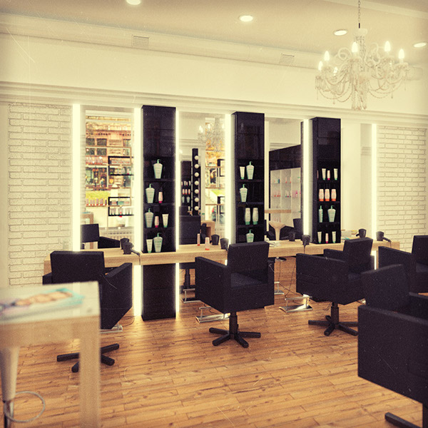 Libre Arts - Beauty salon designed and visualized with Blender and Cycles