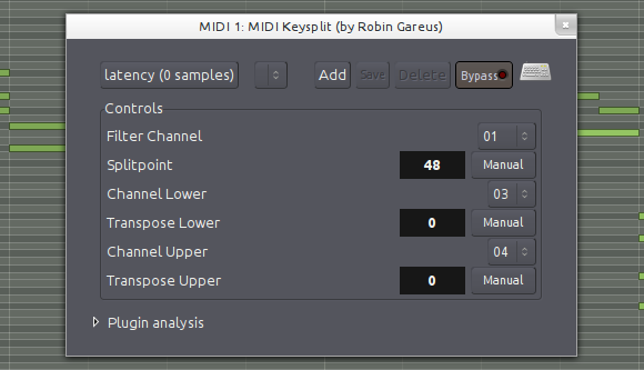 MIDI key split