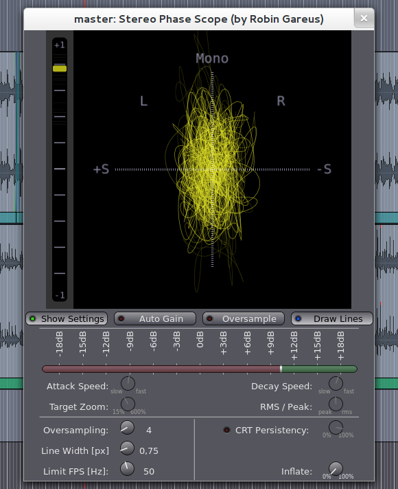 Stereo phase scope in meters.lv2