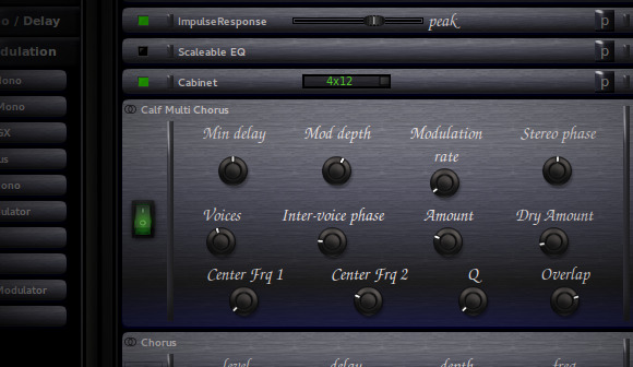 Calf Multi Chorus LV2 inside Guitarix