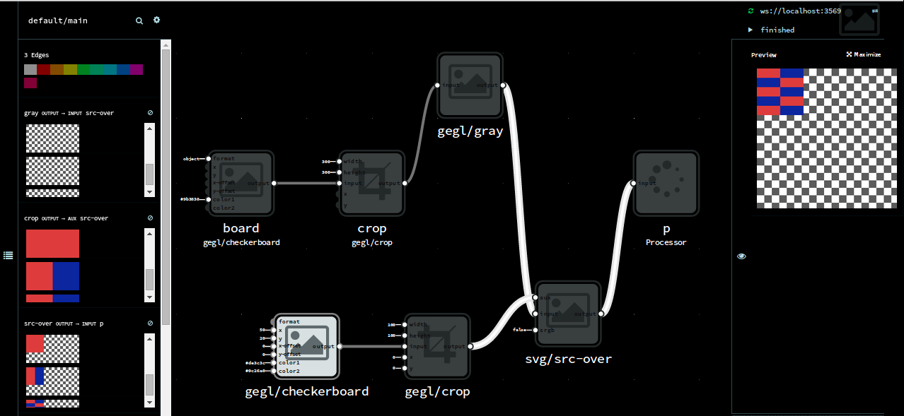 img_flo web app for creating node compositions with GEGL operations