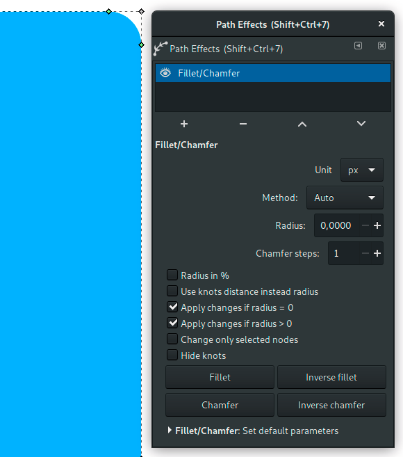 Fillet/Chamfer in Inkscape