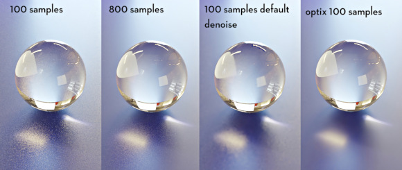 OptiX AI Denoiser comparison