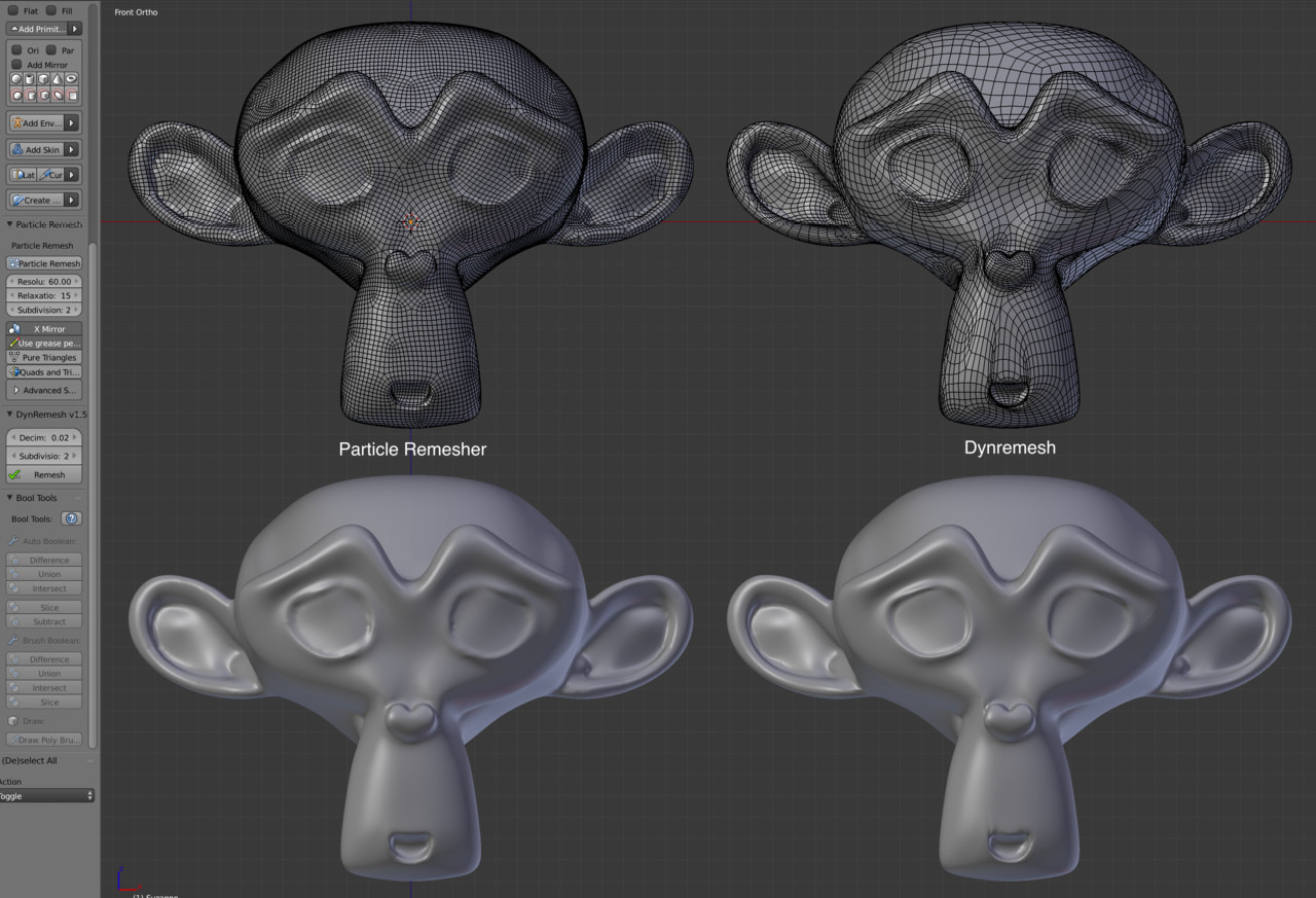 Auto-retopology add-ons for Blender