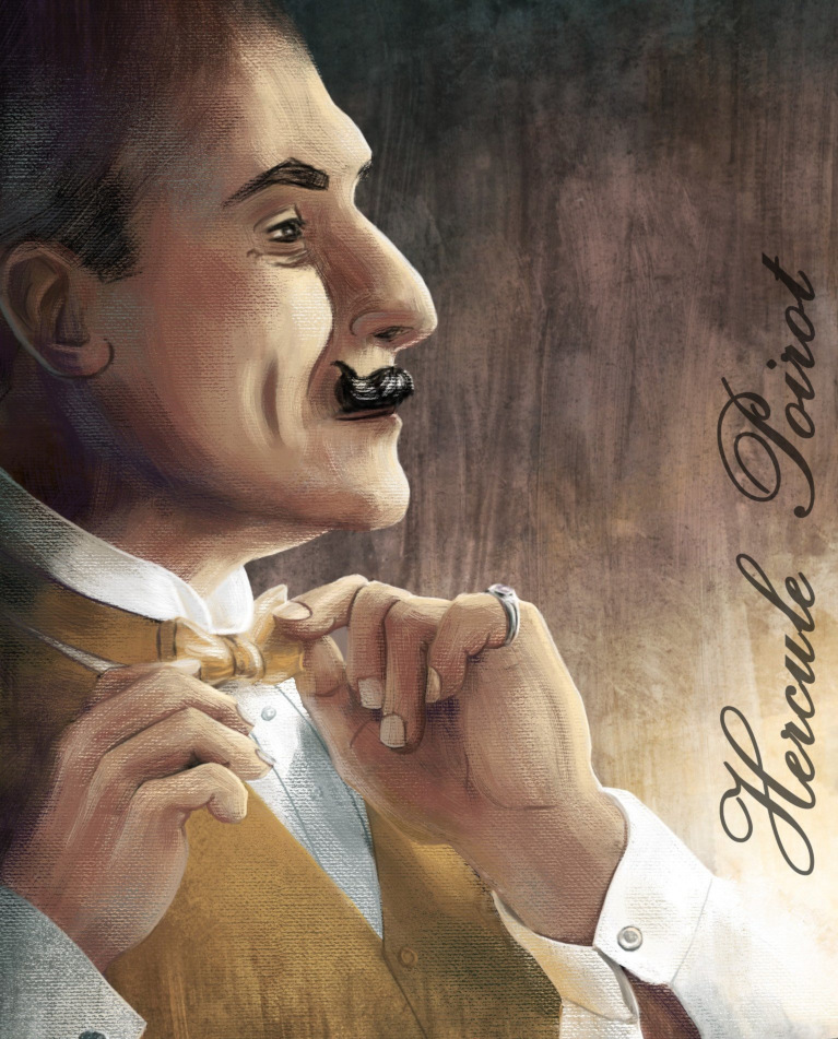 Hercule Poirot, by Rebecca