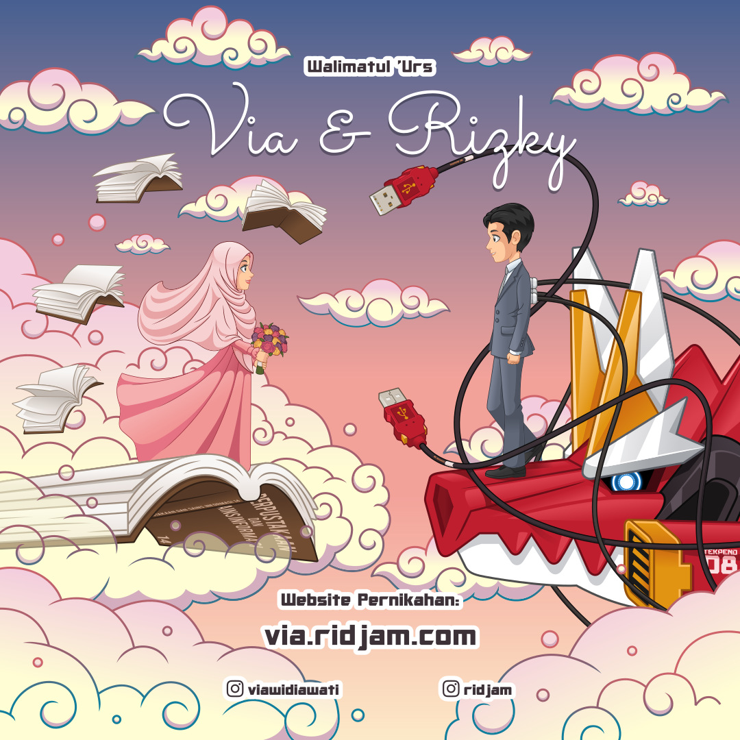 Rizky Djati Munggaran, wedding invitation, Inkscape