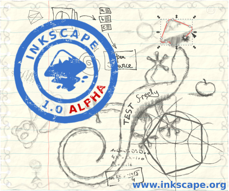 Alpha pre-release about screen for Inkscape 1.0