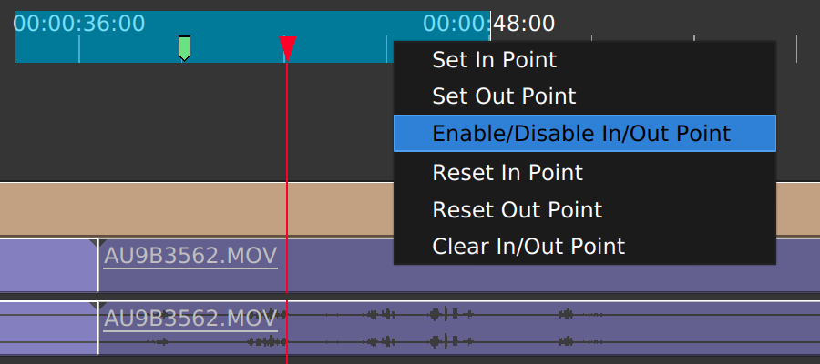 In/Out points toggling in Olive