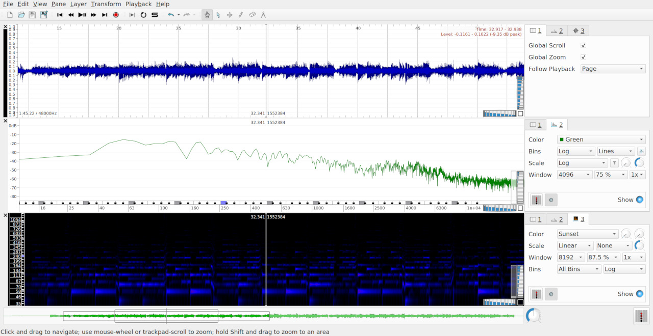 sonic visualiser spectrogram