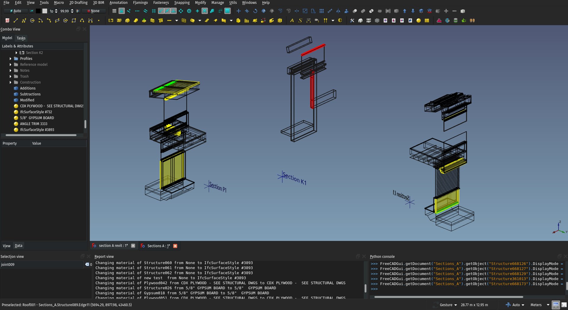 FreeCAD, IFC diffing