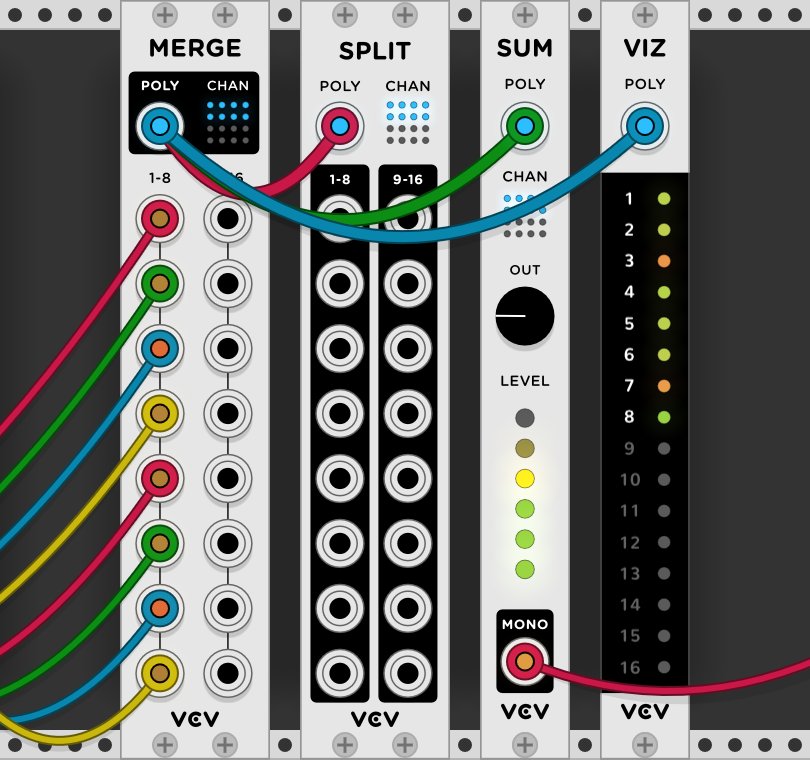 Poly plug-in in VCV Rack 1.0