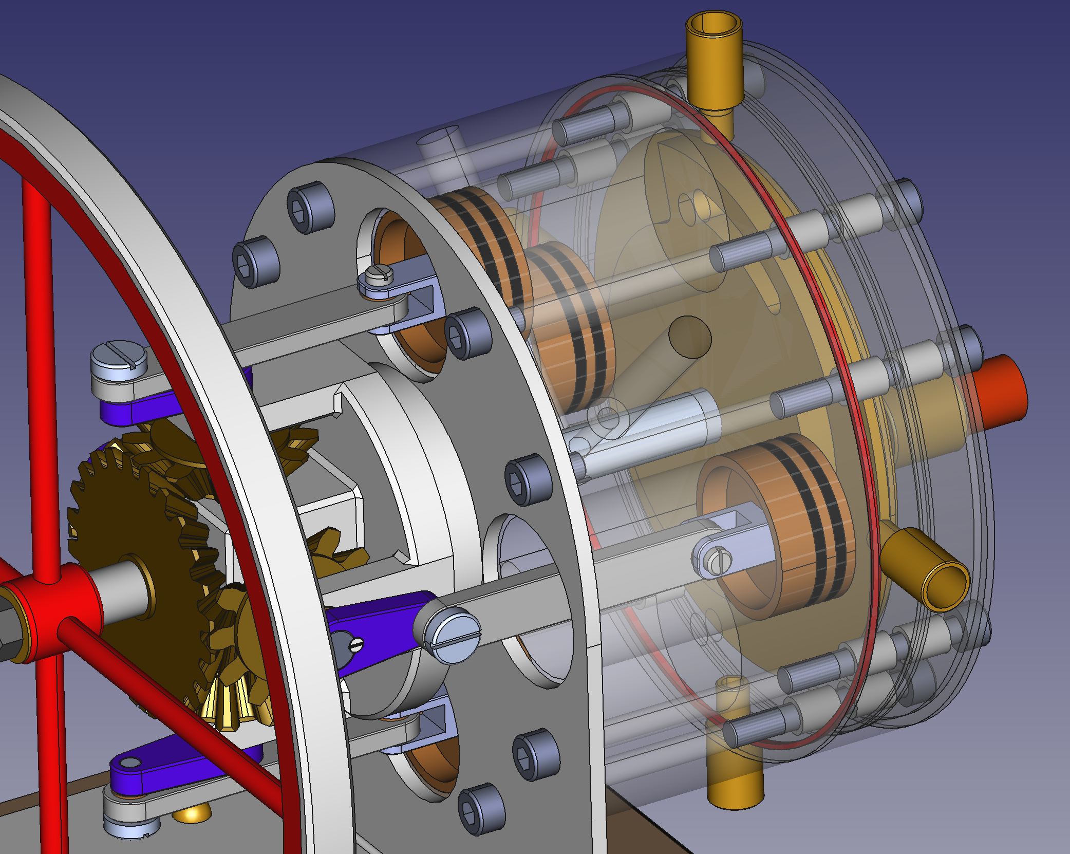 un1corn, FreeCAD, steam engine