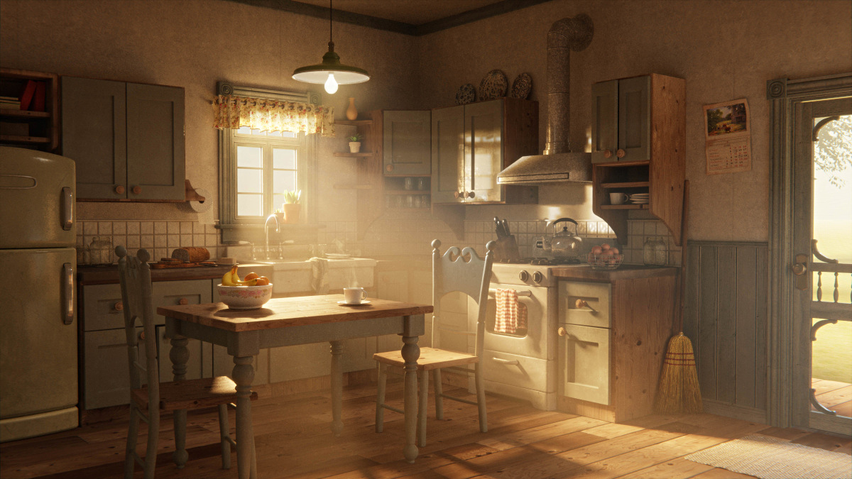 Farmhouse kitchen render, by clayton.95, Blender