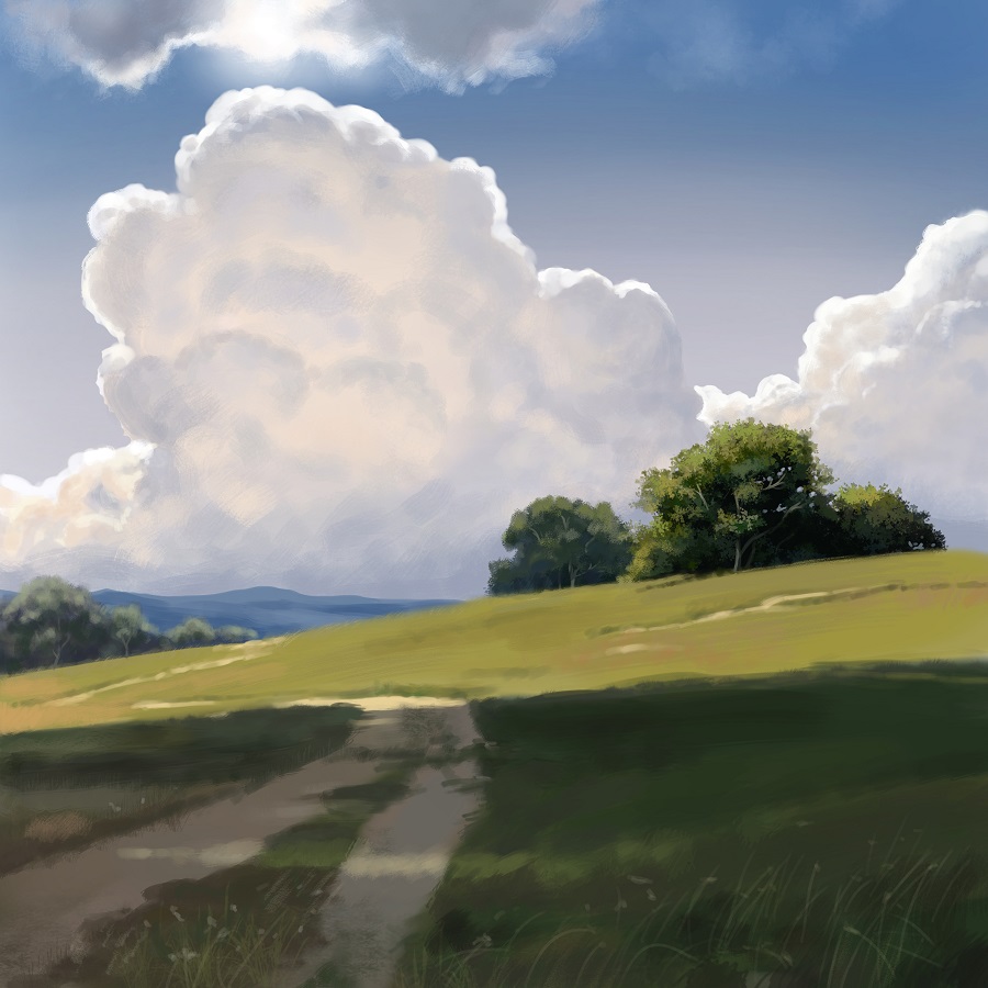 Fern Hamblin Gadd, landscape, Krita