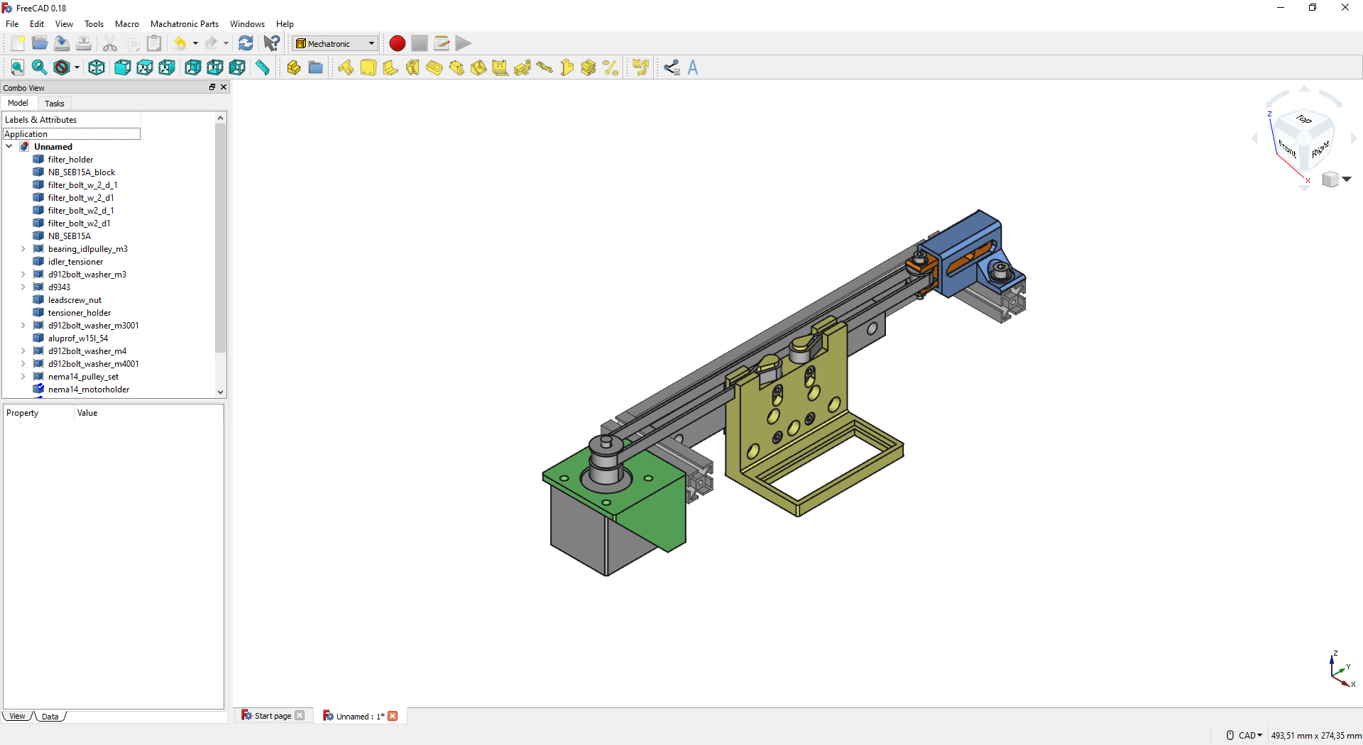 Mechatronic workbench for FreeCAD