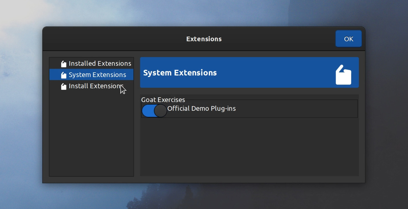 Manage Extensions