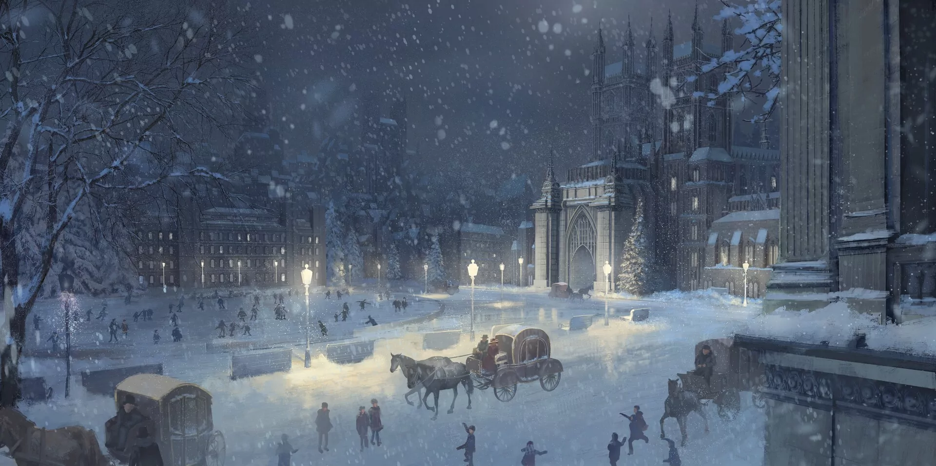 Snowy City, by Nevena Jevtic