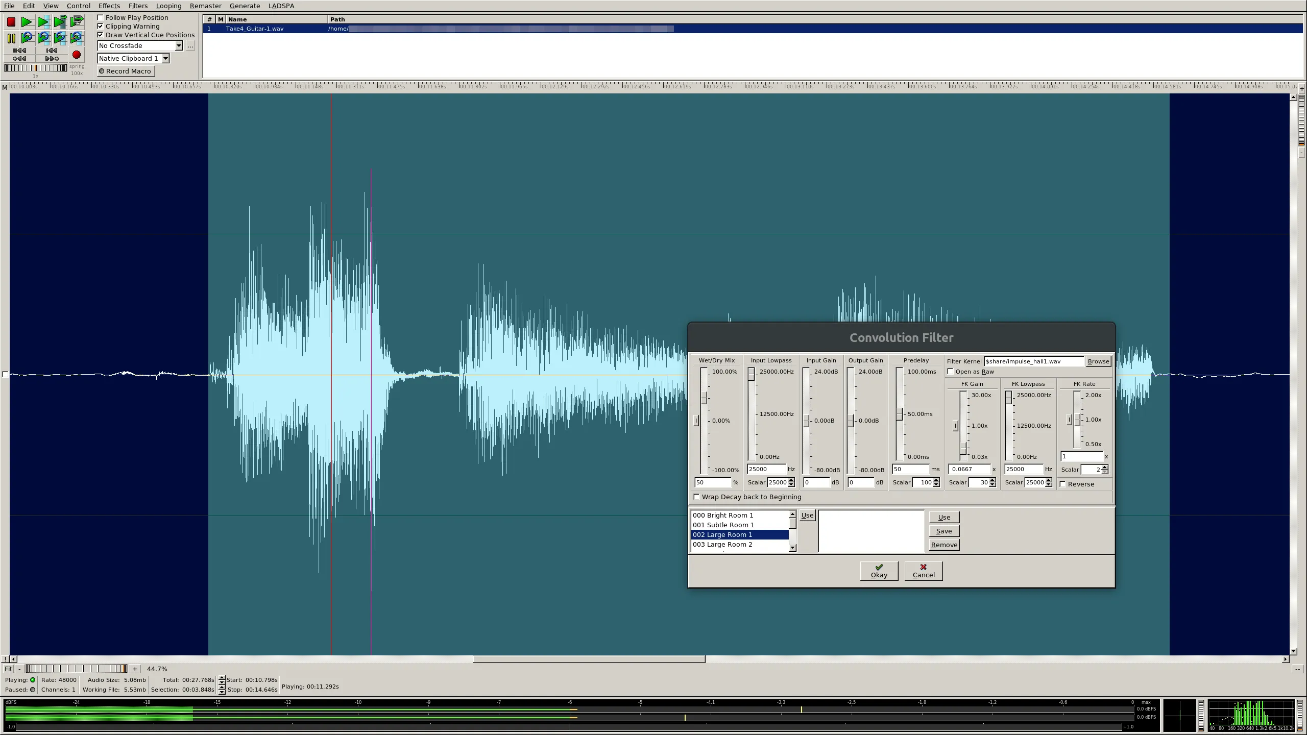 ReZound built with FOX Toolkit