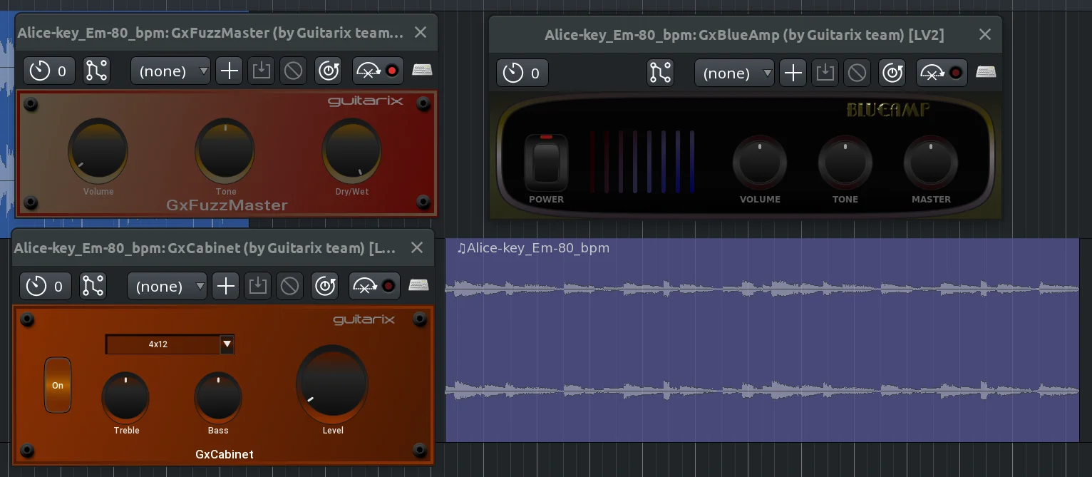 GxPlugins 1.0 in Ardour