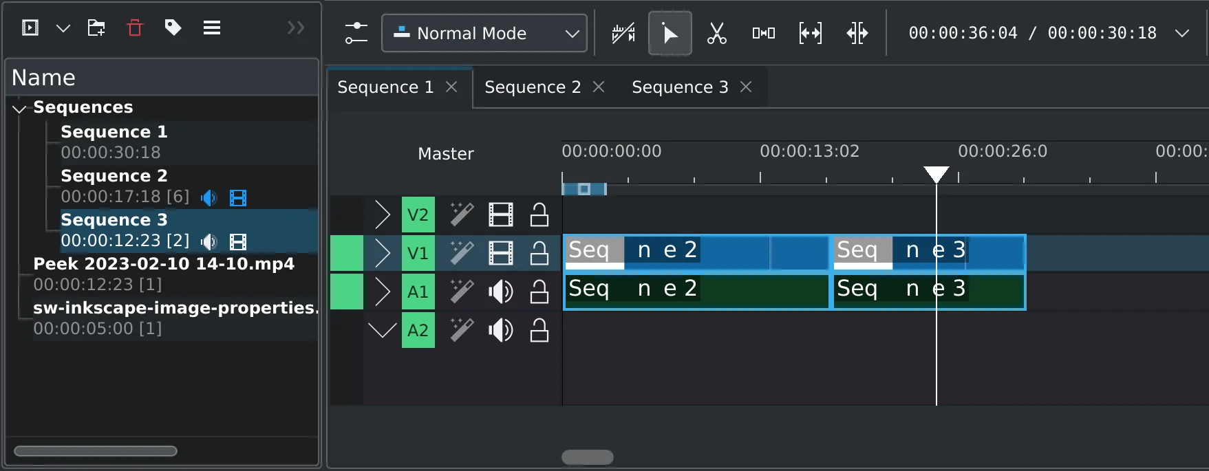 Nested sequences