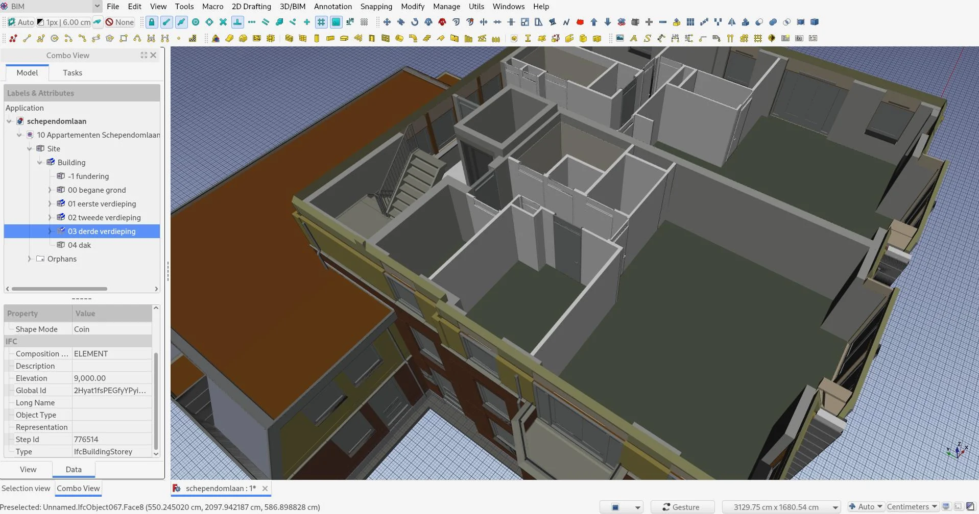 NativeIFC workbench, screenshot courtesy by Yorik van Havre