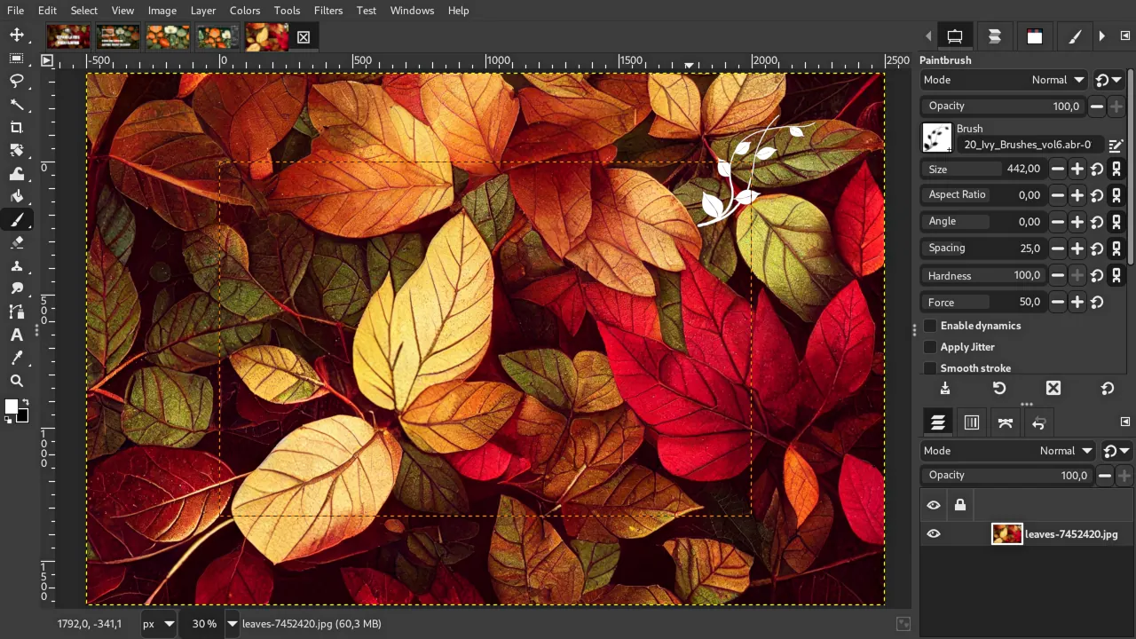 New in GIMP: paint tools can autoexpand layers now