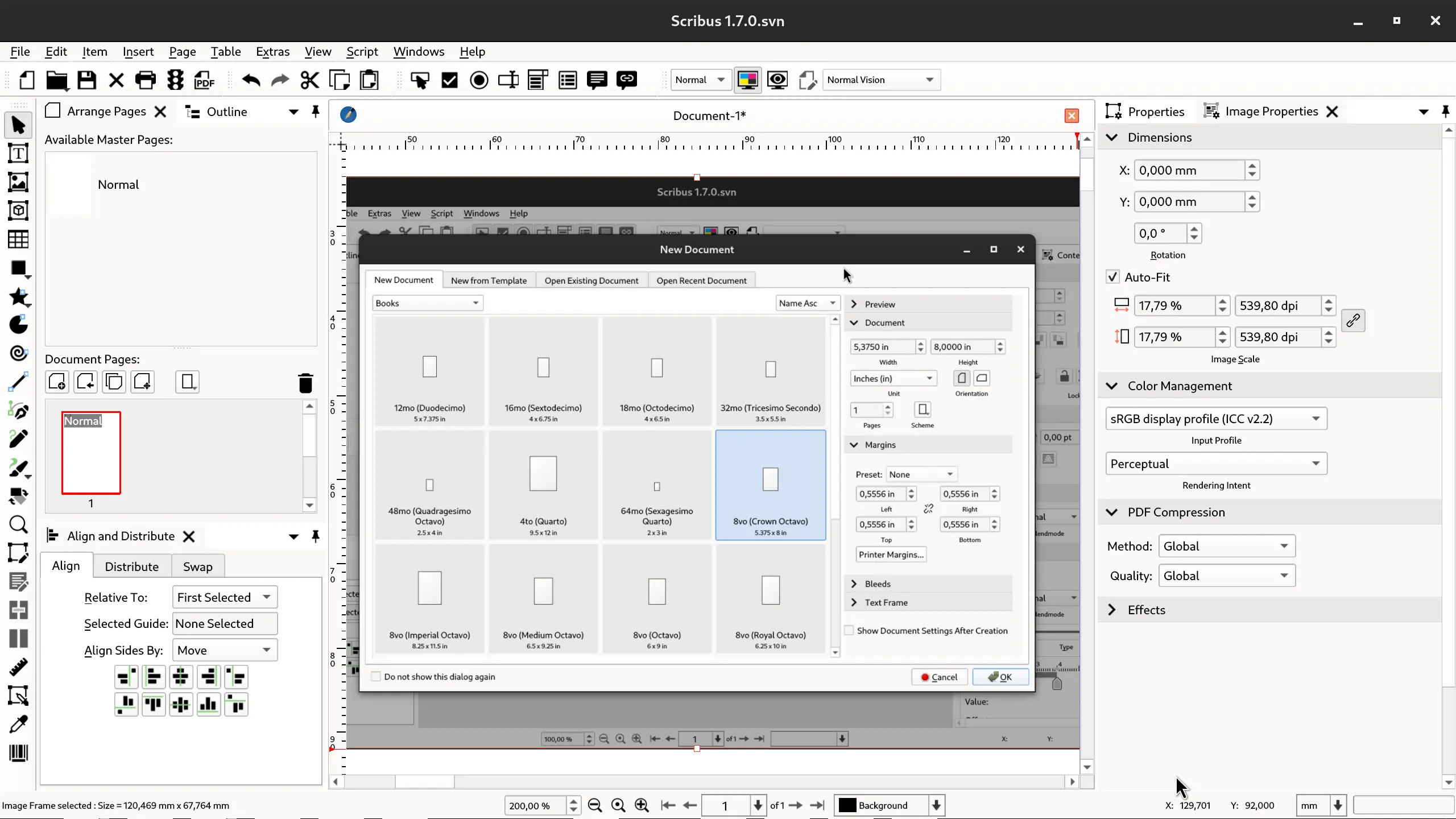 updated Image Properties panel