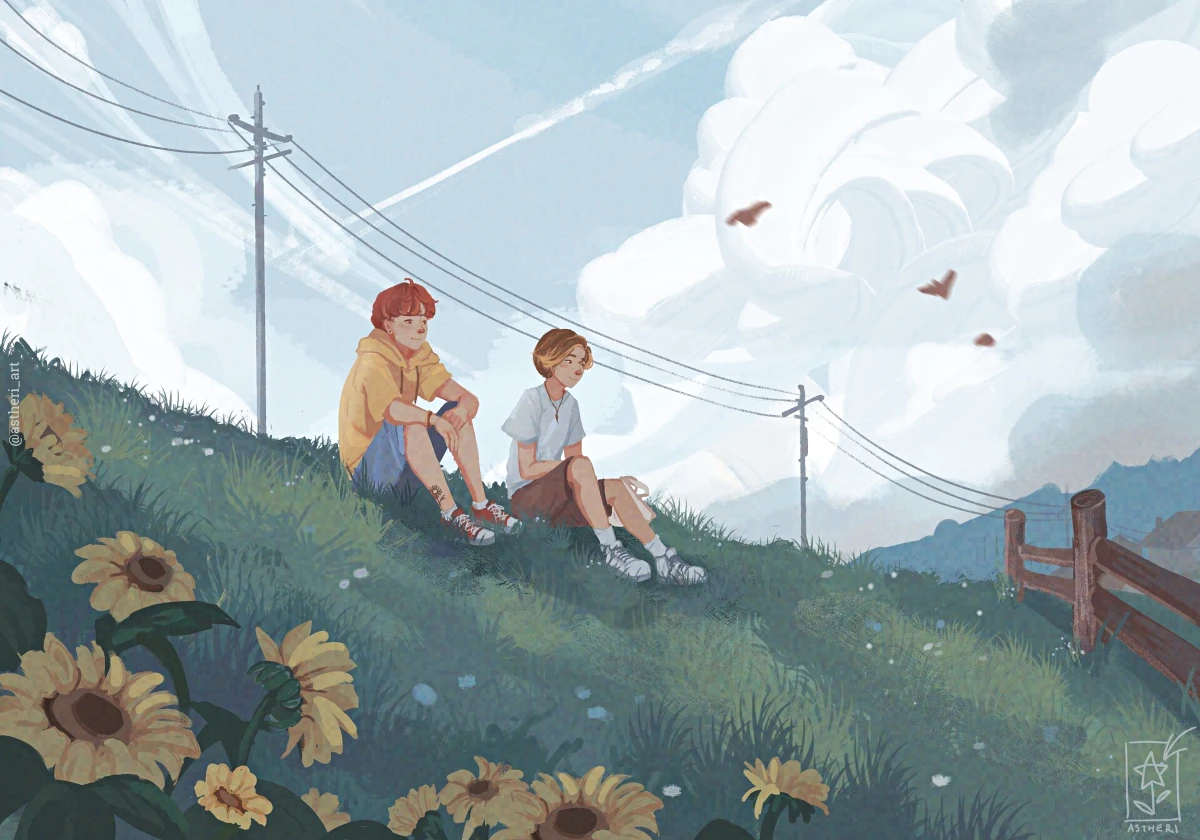 Sunflower Field by AstheriArt