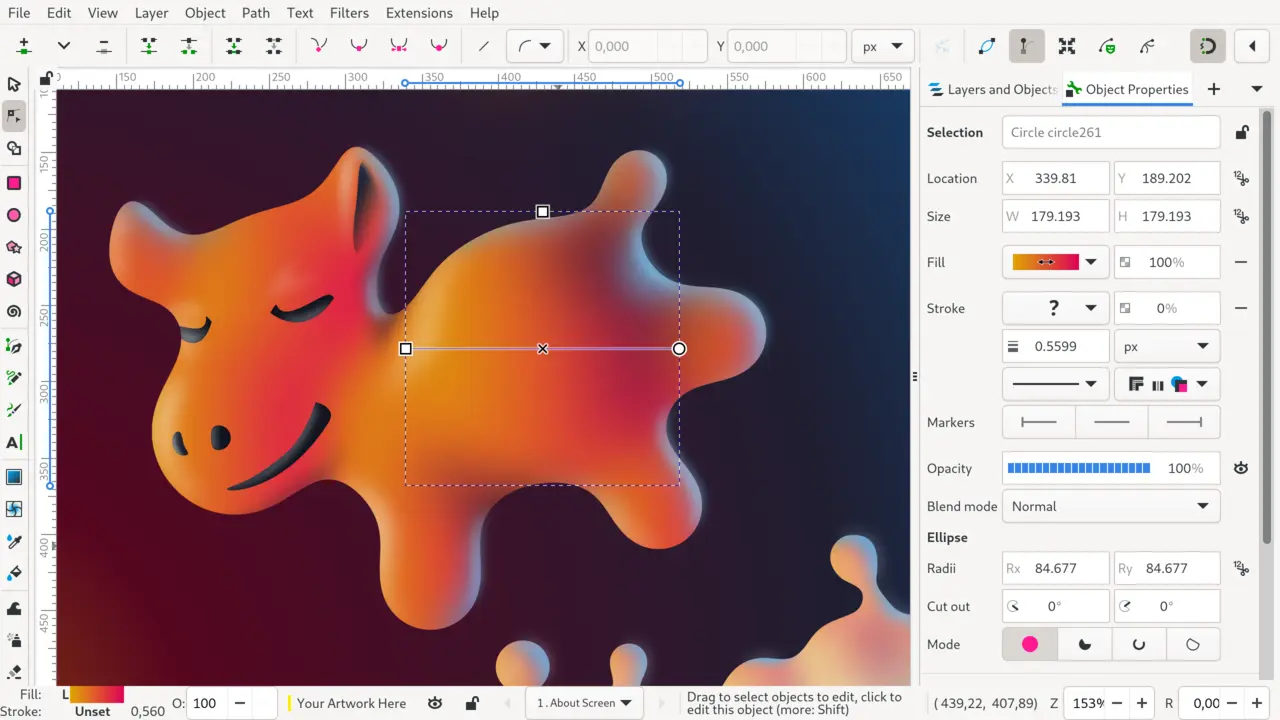 Inkscape’s new Object Properties