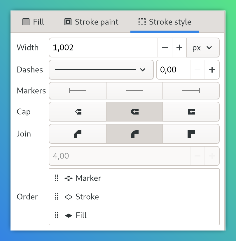 Paint order selection