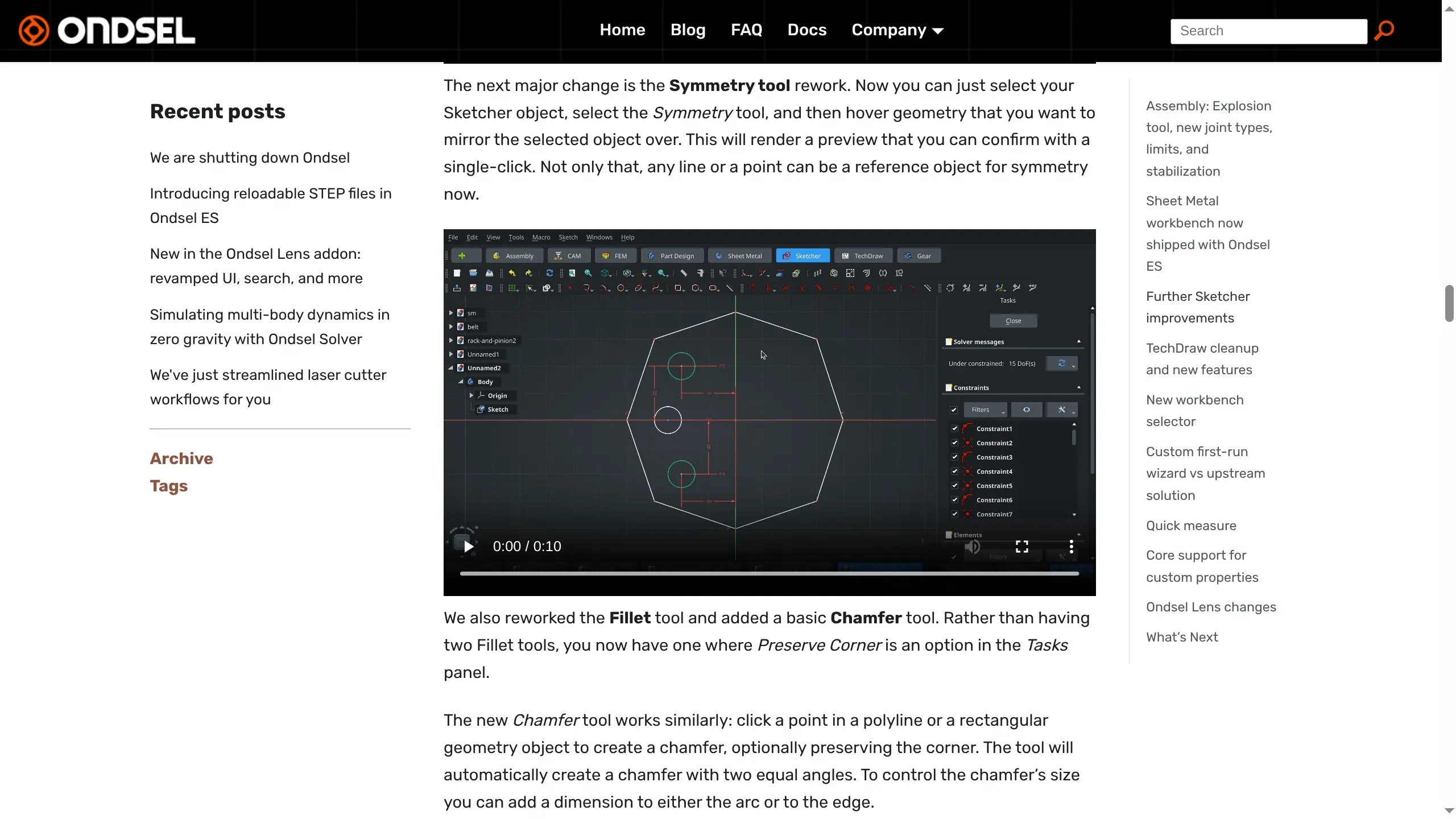 Release notes for Ondsel ES
